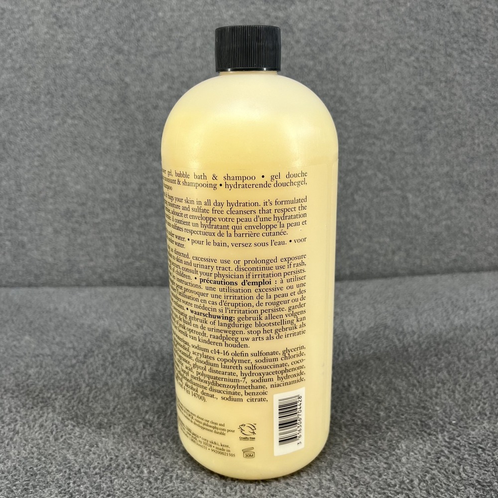 Philosophy Vanilla Birthday Cake Shampoo Shower Gel Bubble Bath Jumbo 32 Fl Oz - Picture 4 of 11